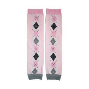 Pink Argyle  Cheeky Leg Warmers by Huggalugs- Fits Newborn to 6 MTH - Pink - NIP